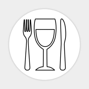 Wine Place Setting Magnet